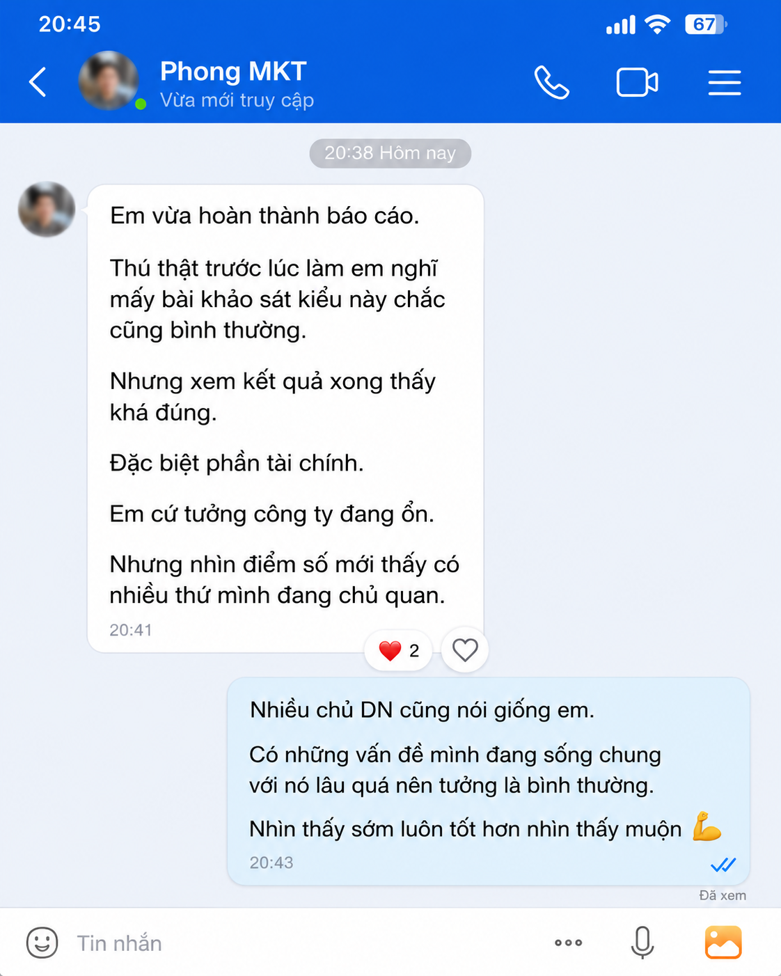 Cảm nhận khách hàng - Phong MKT